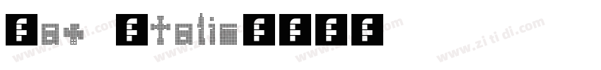 Pax Italic字体转换